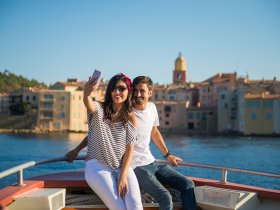 sortie en bateau en amoureux